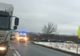 Accident pe o șosea din vestul țării, între o dubiță și un autotren