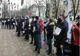 Protest al polițiștilor și gardienilor în fața Prefecturii Timiș