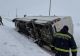 Microbuz cu 16 pasageri, răsturnat în Giurgiu, pe DN5